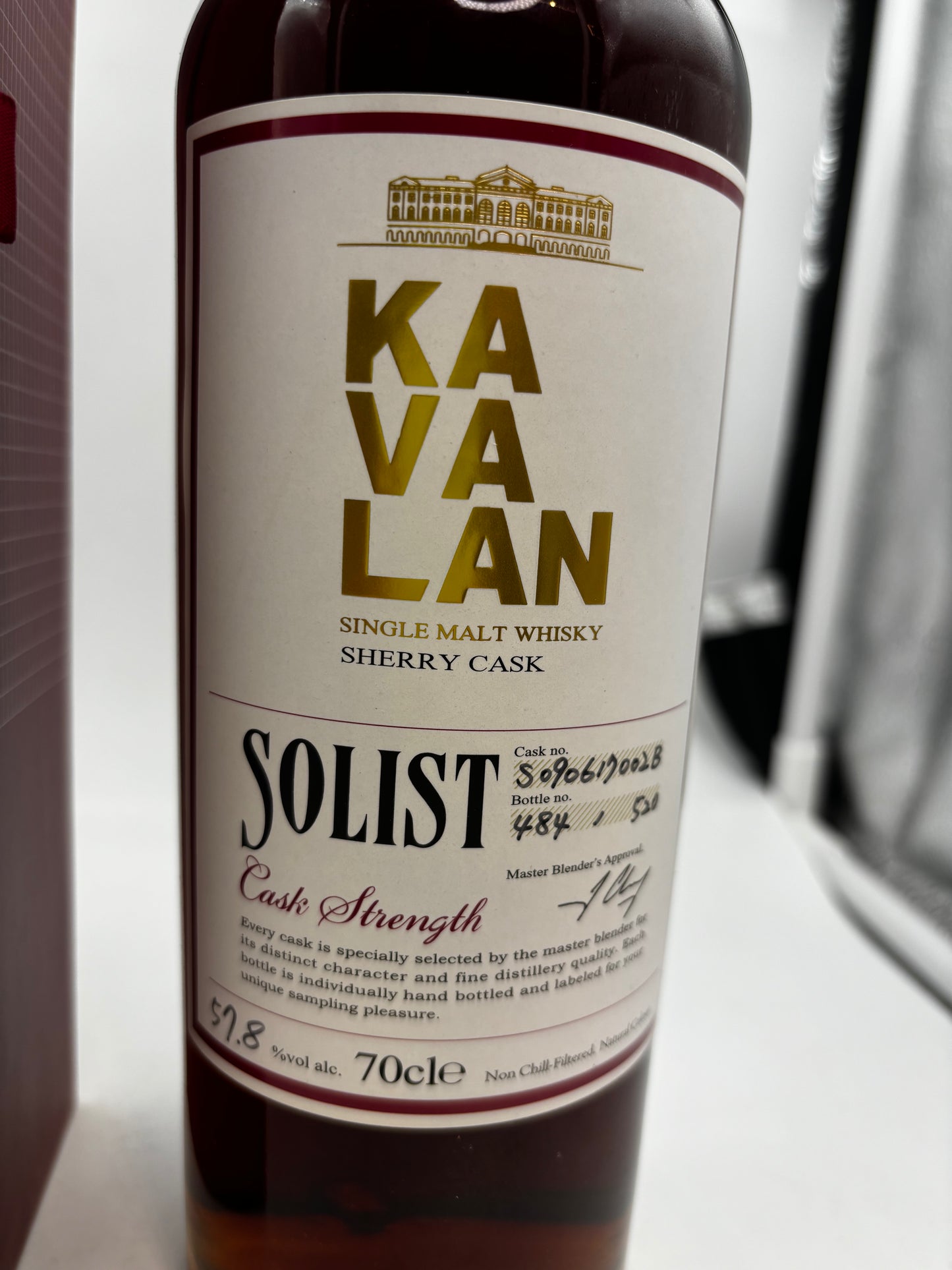 Kavalan solist, cask strenght, sherry cask