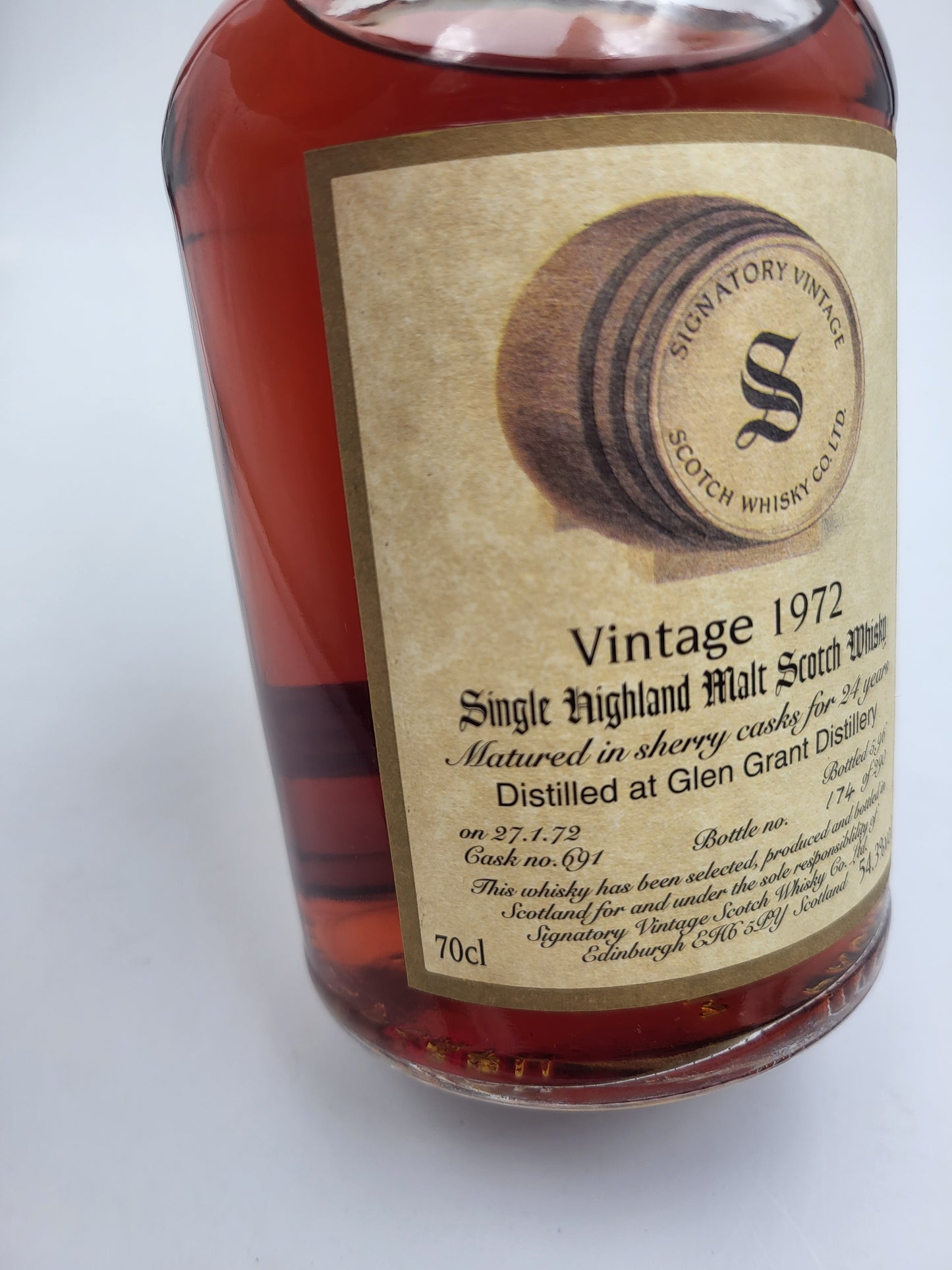 Glen Grant 1972 Signatory Vintage 24 Year Old