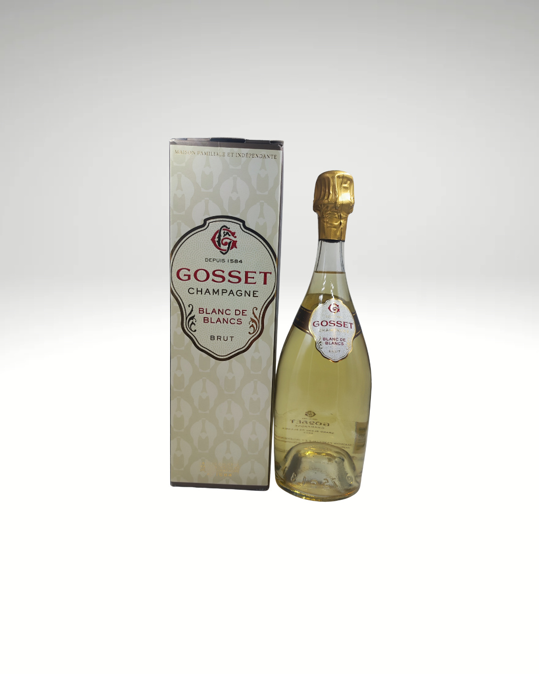 Champagne Gosset Blanc de Blancs con scatola