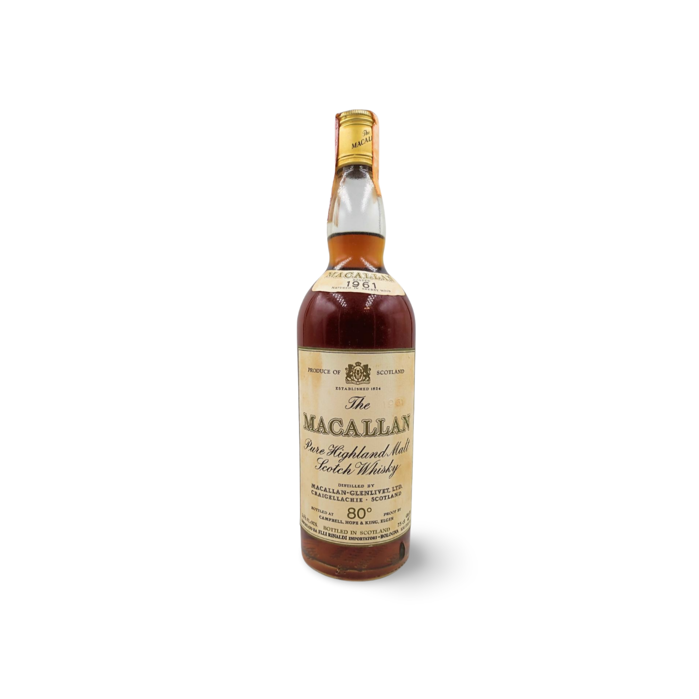 Macallan 1961 Campbell, Hope and King 80 Proof / Rinaldi Import