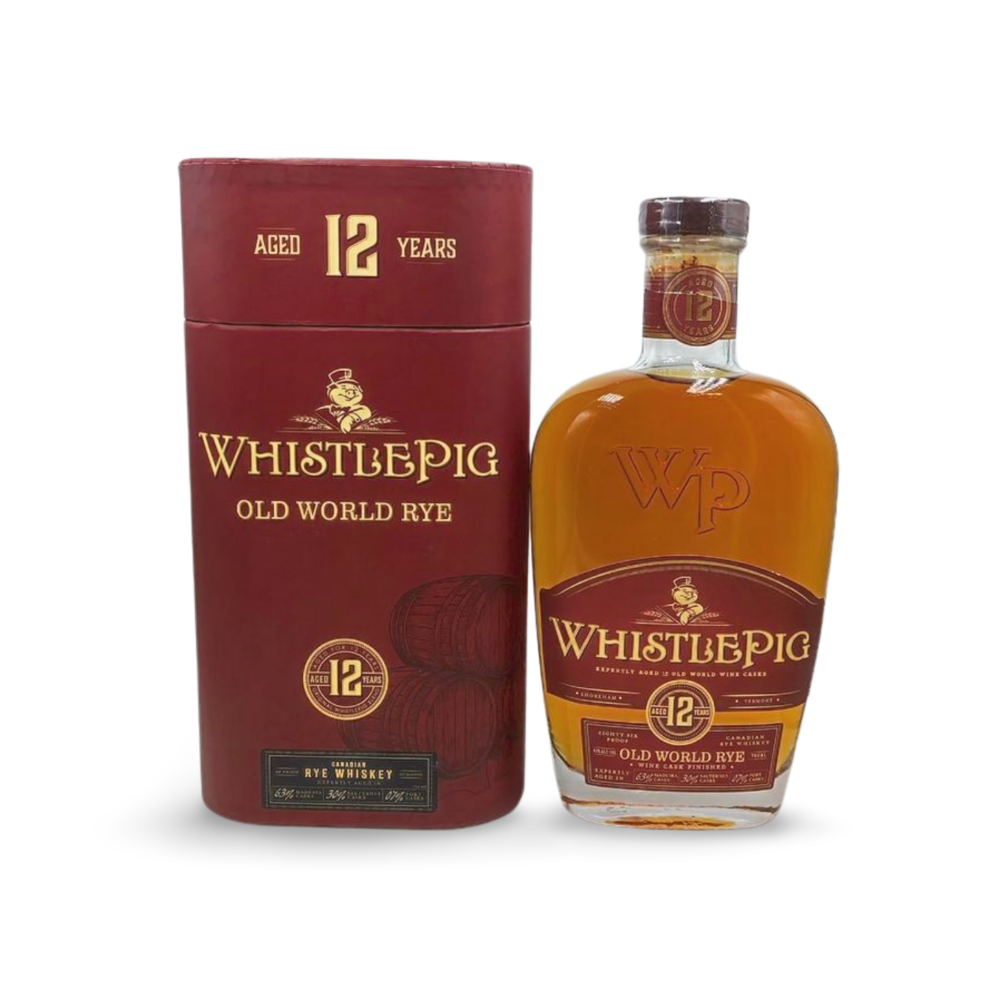 Whistlepig 12 years old "Old World Rye wine cask finished" con scatola