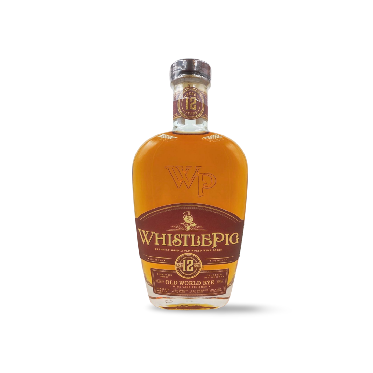 Whistlepig 12 years old "Old World Rye wine cask finished" con scatola