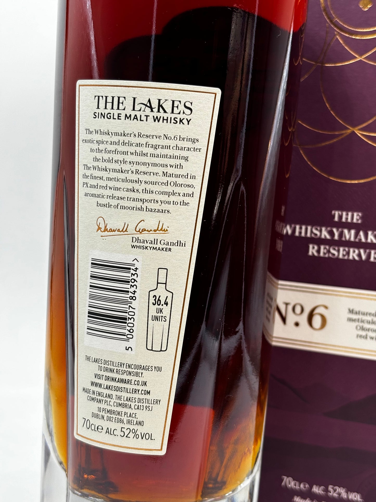 The Lakes Whisky maker's reserve n°6