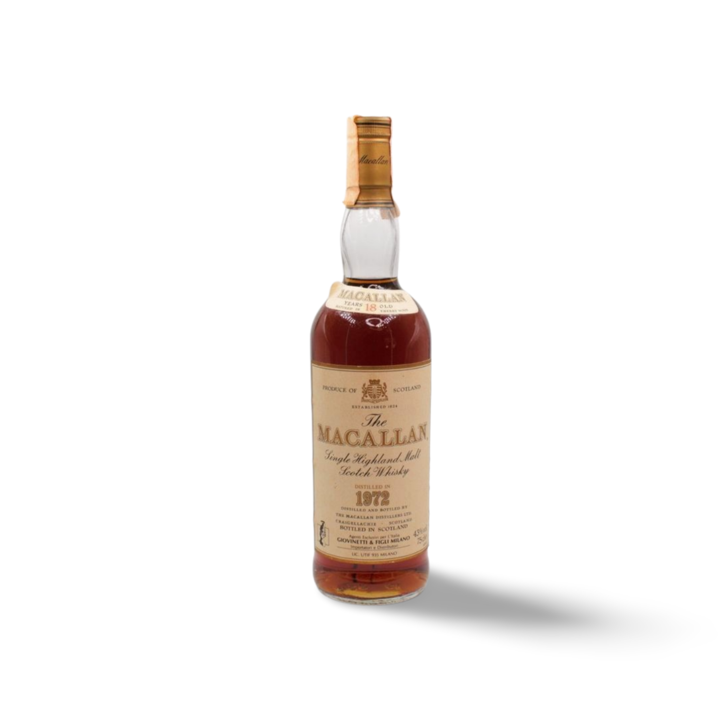 Macallan 1972 18 Year Old / Giovinetti Import