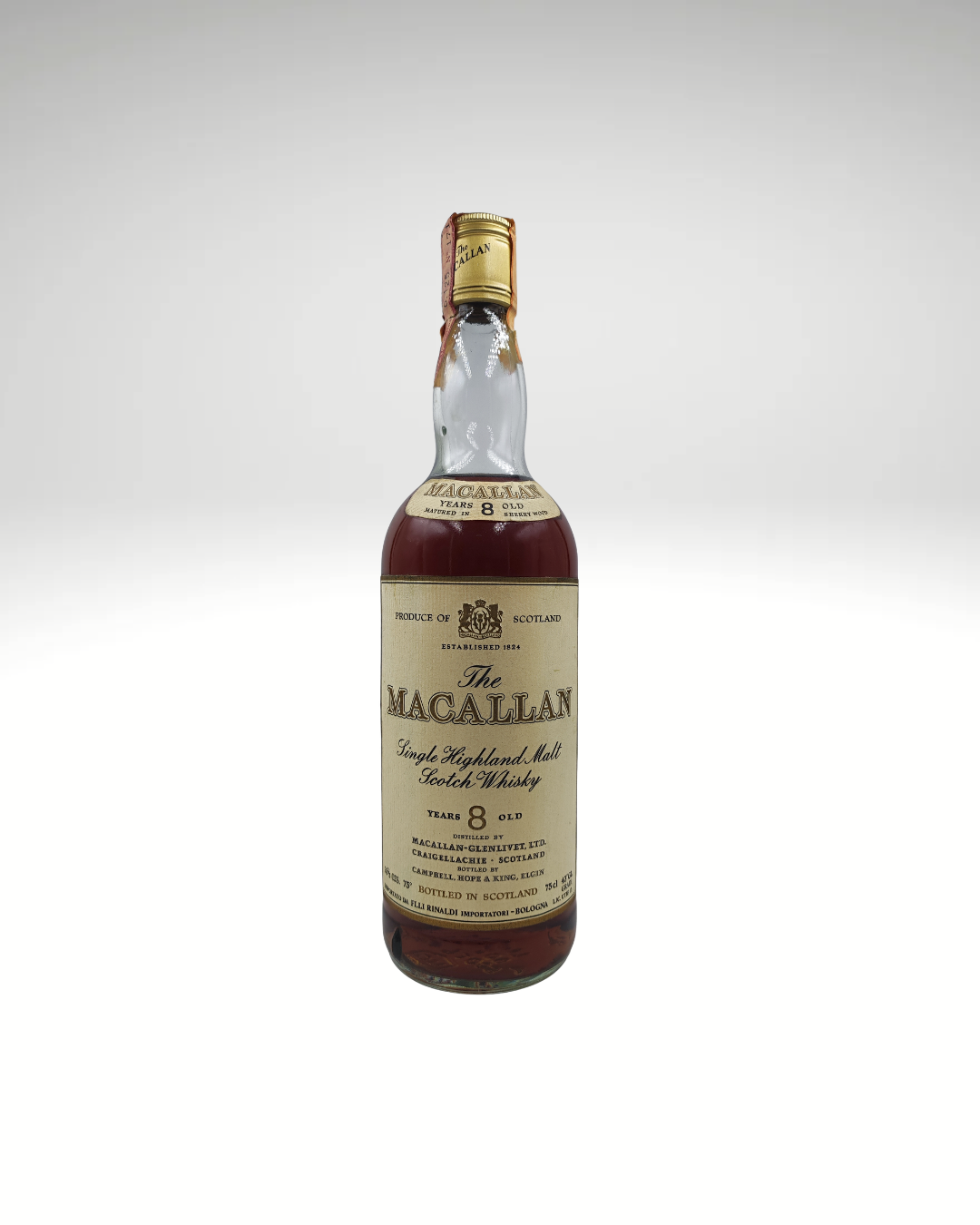 Macallan 8 years old Rinaldi import